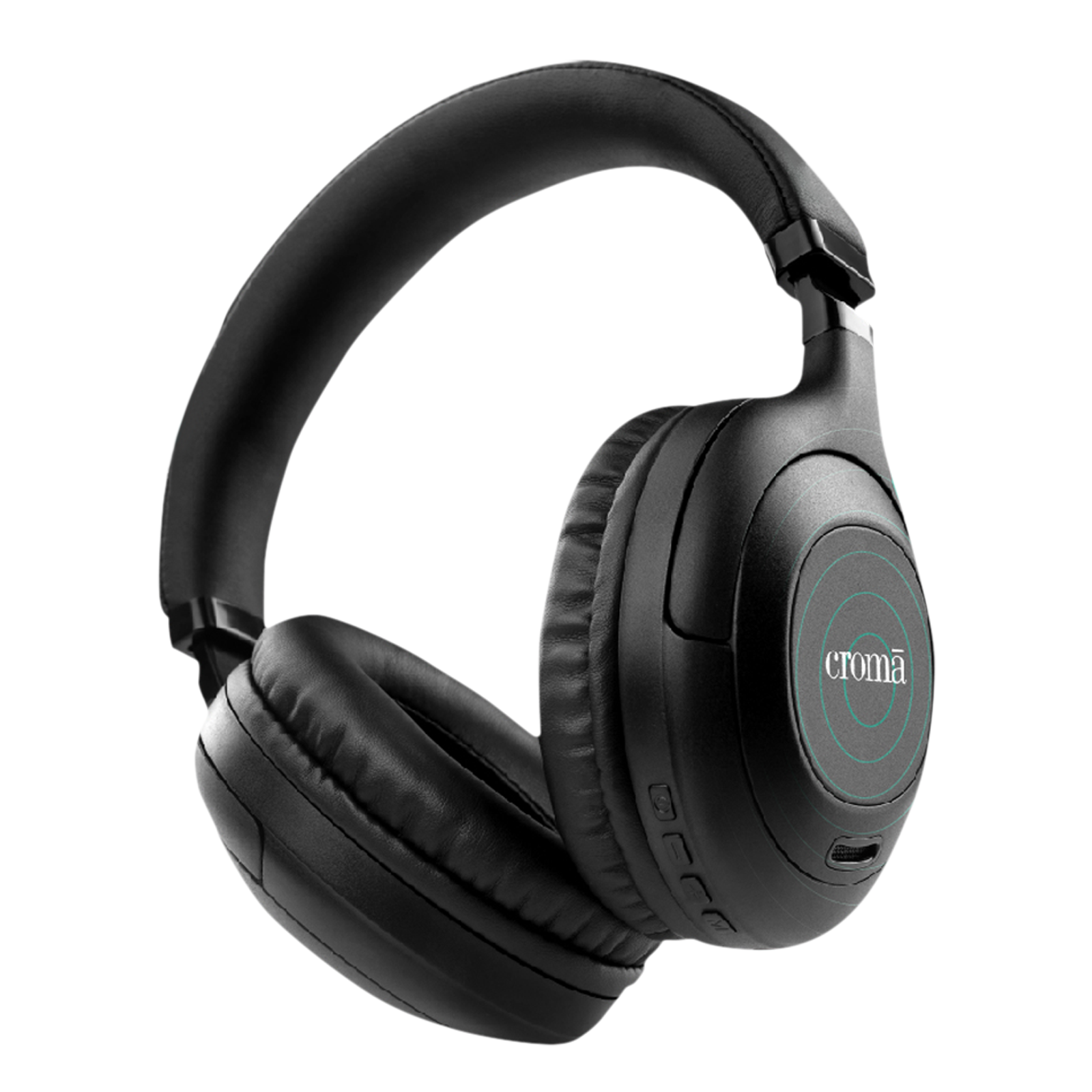 Croma CREEH1903sHPA1 Bluetooth Headphone with Mic Up to 16 Hours Playback On Ear Black